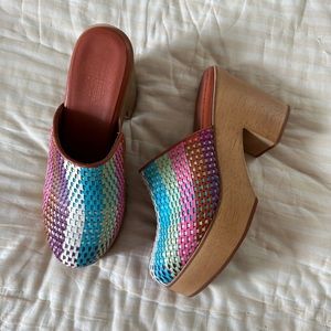 Charlotte stone rainbow clogs
